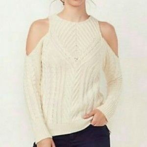 Lauren Conrad Cold Shoulder Sweater